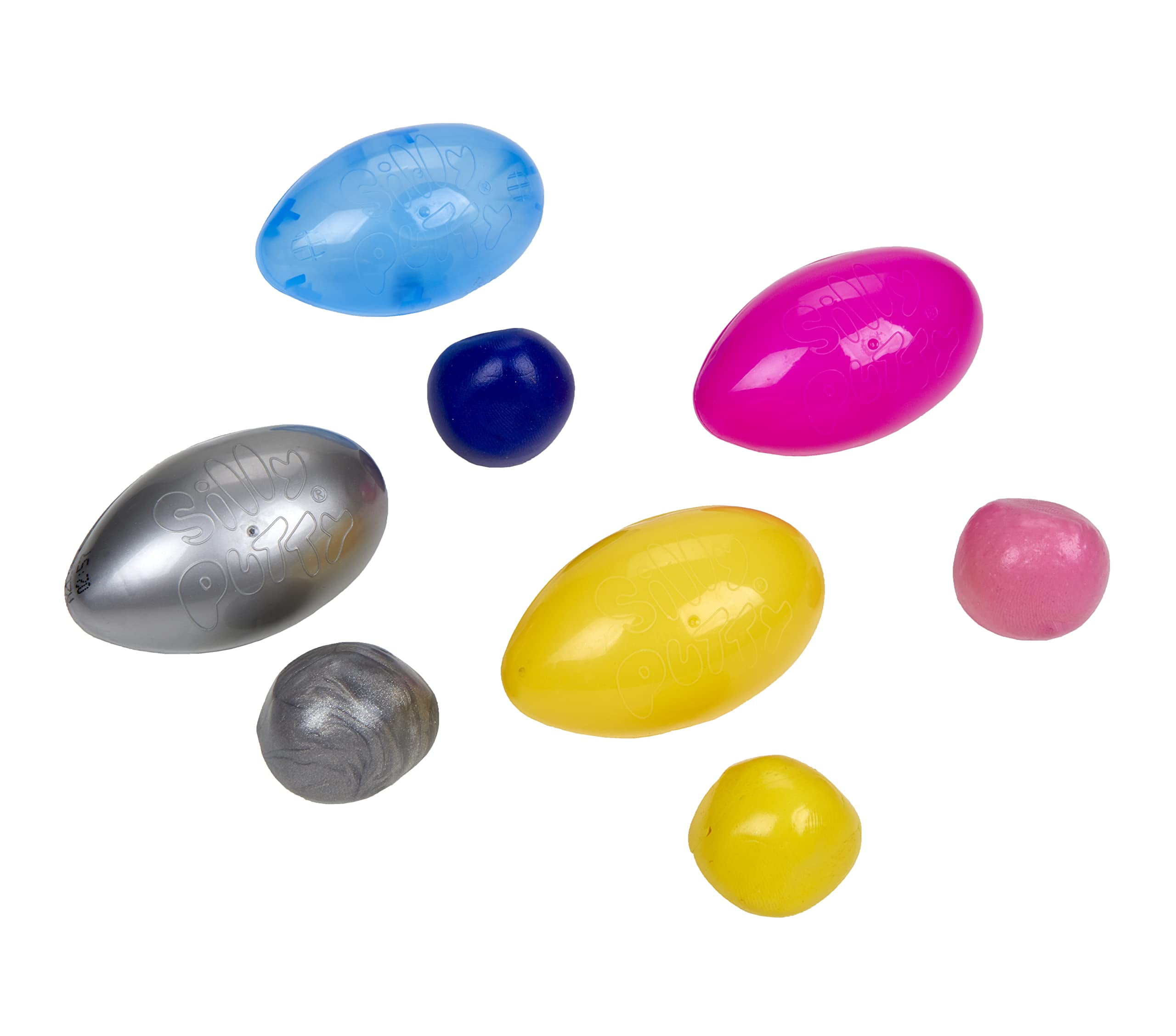 Crayola Silly Putty Unisex 7 Unique Types Stress Ball Variety Pack Multicolor (24 Piece)