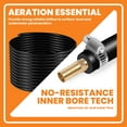 thumbnail image 4 of Pond Aerator Tubing, Black No-resistance Self Sinking Aeration Hose Aeration Hose with 14 LBS 3/8-INCH Diameter for Fish Tank, 4 of 7
