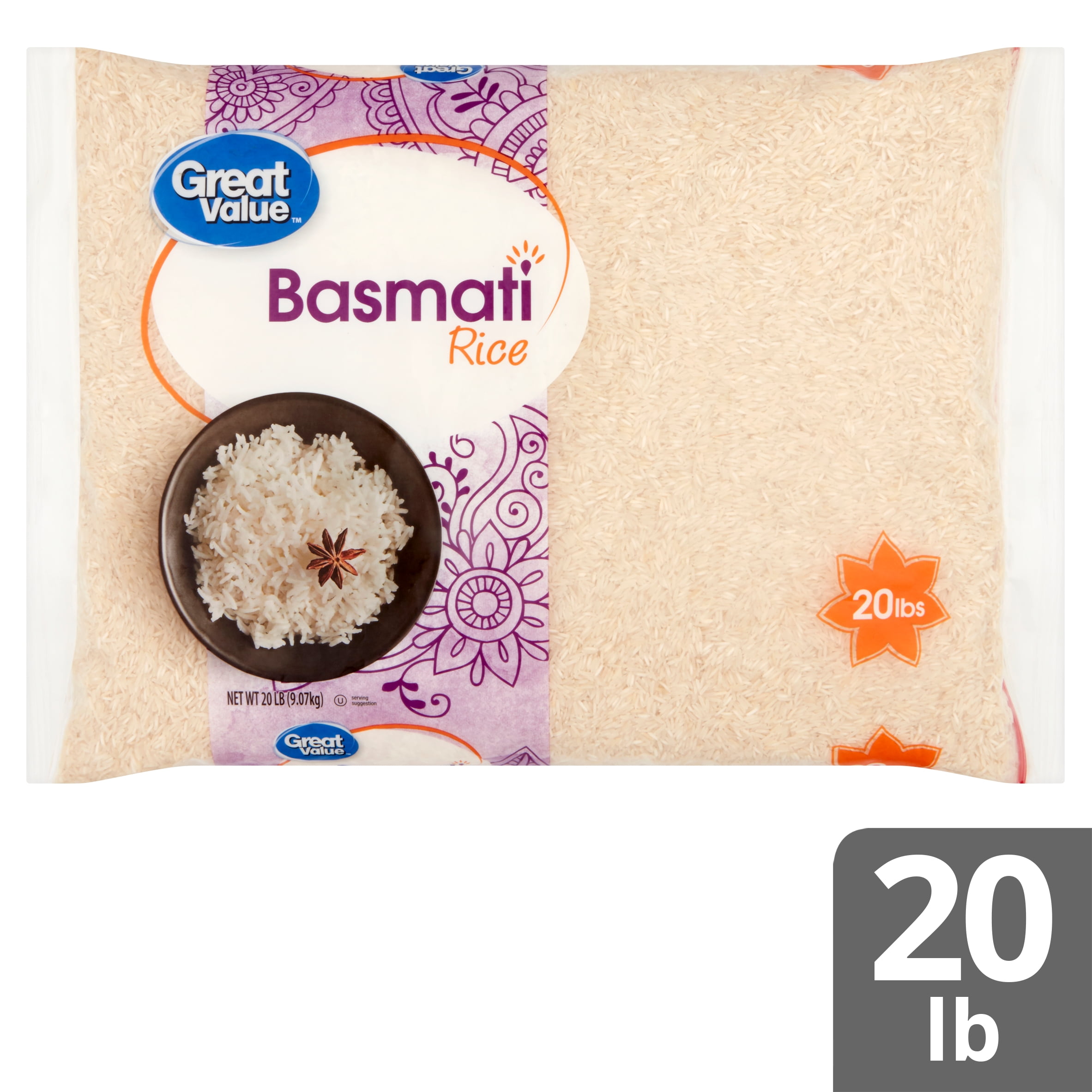 Buy Great Value Basmati Rice, 20 lb Online at Lowest Price in India