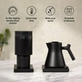 thumbnail image 4 of Fellow Corvo EKG Pro Electric Tea Kettle - Electric Tea Pot - Quick Heating Electric Kettles for Boiling Water - Temperature Control & Built-In Brew Timer - Stone Blue with Walnut Handle - 0.9 Liter, 4 of 6