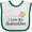 White and Green, variant on Inktastic I Love My Godmother Girls Baby Bib