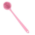 thumbnail image 2 of Long Handle Silicone Bath Brush For Deep Cleansing And Exfoliating Back Scrubber With Double Massage Design Creates Foam, 2 of 5