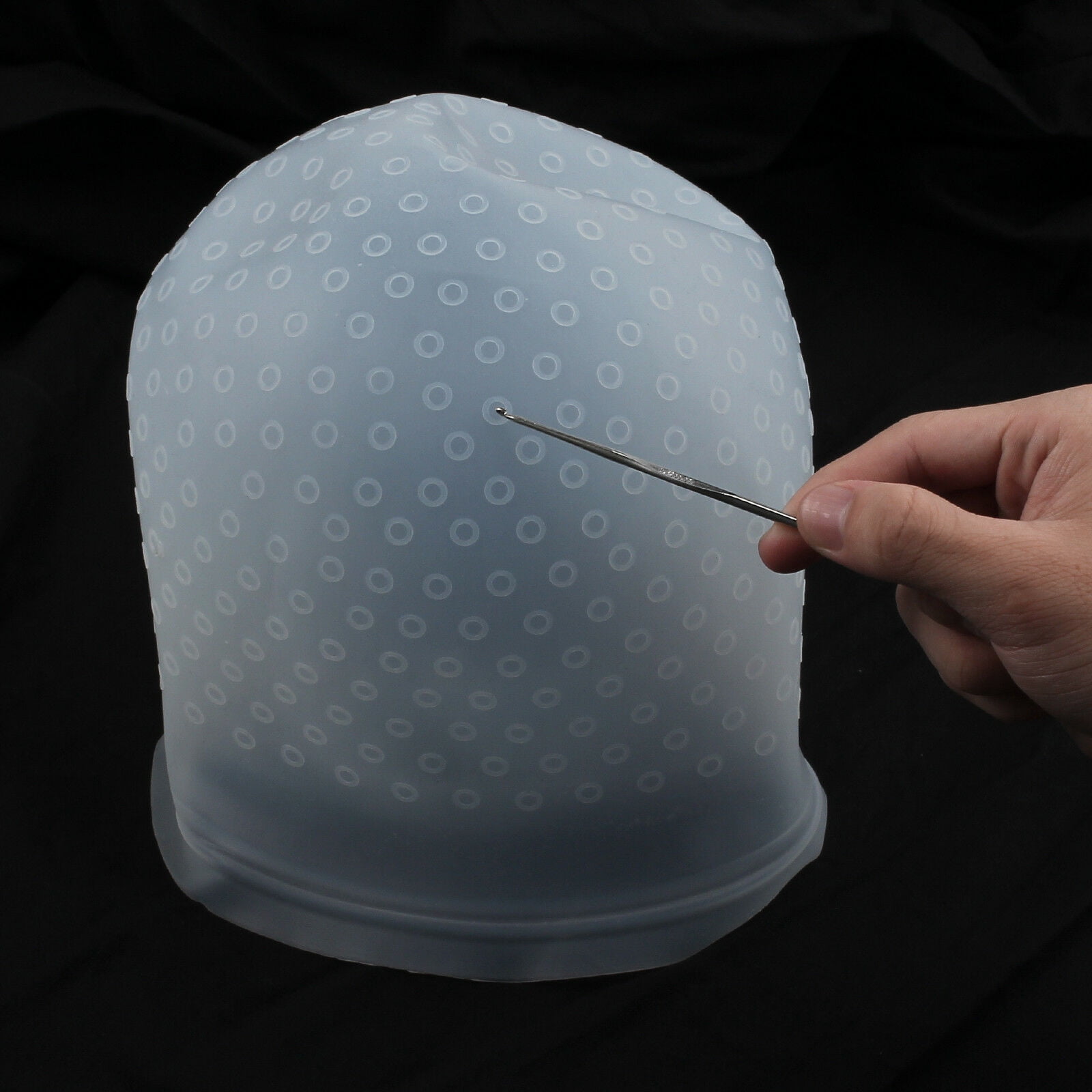 Hair Coloring Highlighting Cap Reusable Silicone Hairdressing Styling