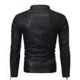 thumbnail image 5 of Chaqueta de hombre de alta calidad nueva de primavera y otoño de 2024, tendencia de moda, chaqueta de cuero informal de corte entallado coreano para hombre, chaqueta de motocicleta, 5 of 5