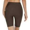 thumbnail image 7 of Alove Solid Stretch High Waist Board Shorts With Two Pockets For Women Swim Boyleg Trunk, 7 of 7