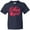Navy, variant on Ohio Girl Cursive Pink Youth T-Shirt