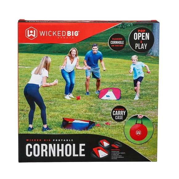Wicked Big Sports 3ft x 2ft Collapsible Vinyl Cornhole Outdoor Lawn Game