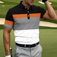 thumbnail image 3 of Tbopshirt Short Sleeved Shirts for Men Plus Size with Collar Business Collar Casual Sports Printed Button Top Shirt,S-5XL, 3 of 6