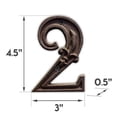 thumbnail image 2 of NACH DB62-2 House Numbers, 4.5 Inch, Rustic Brown, 2 of 5