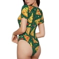 thumbnail image 2 of Balery Pizza Body de cuello redondo de manga corta para mujer Tops de manga corta Tops básicos-X-Large, 2 of 7
