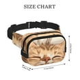 thumbnail image 4 of Balery Sleeping Cat In Blanket Mochila Cinturón para Mujeres y Hombres, Bolsa de Cintura Impermeable de Doble Capa con Correa, 4 of 9