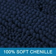 thumbnail image 5 of PrimeBeau Luxurious Plush Absorbent Chenille Shaggy Rug, Navy, 59" x 20", Non-Slip Backing, 1 Count, 5 of 7