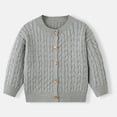 thumbnail image 3 of Maean Boys Girls Cardigans Sweater Long Sleeve Button down Ribbed Knit Sweaters School Uniforms Tops, 3 of 6