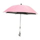 thumbnail image 5 of Sombrilla para cochecito de bebé, sombrilla para cochecito de bebé con abrazadera, sombrilla impermeable para el sol rosa, 5 of 9