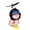 Black, variant on Rotating Propeller Ornament Blow Sensitive Bearing Propeller for Motorcycles Bike Electric Bike Car Interior Decors