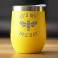 thumbnail image 2 of Bevvee Insulated Wine Tumbler 12 oz Bee Day Gifts for Wine Lovers Tumblers, 2 of 4