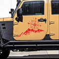 thumbnail image 5 of Car Sticker 2pcs Mountain Adventurers Compass Graphics Decoration Rv Camper Truck Door Waist Line Hood Vinyl Decal,56cm_Gift Of G, 5 of 5