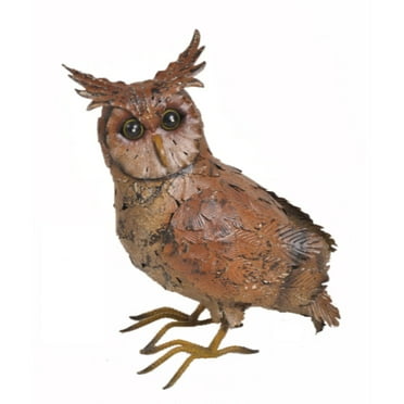 Hi-Line Gifts 13" Standing Owl Outdoor Garden Statue