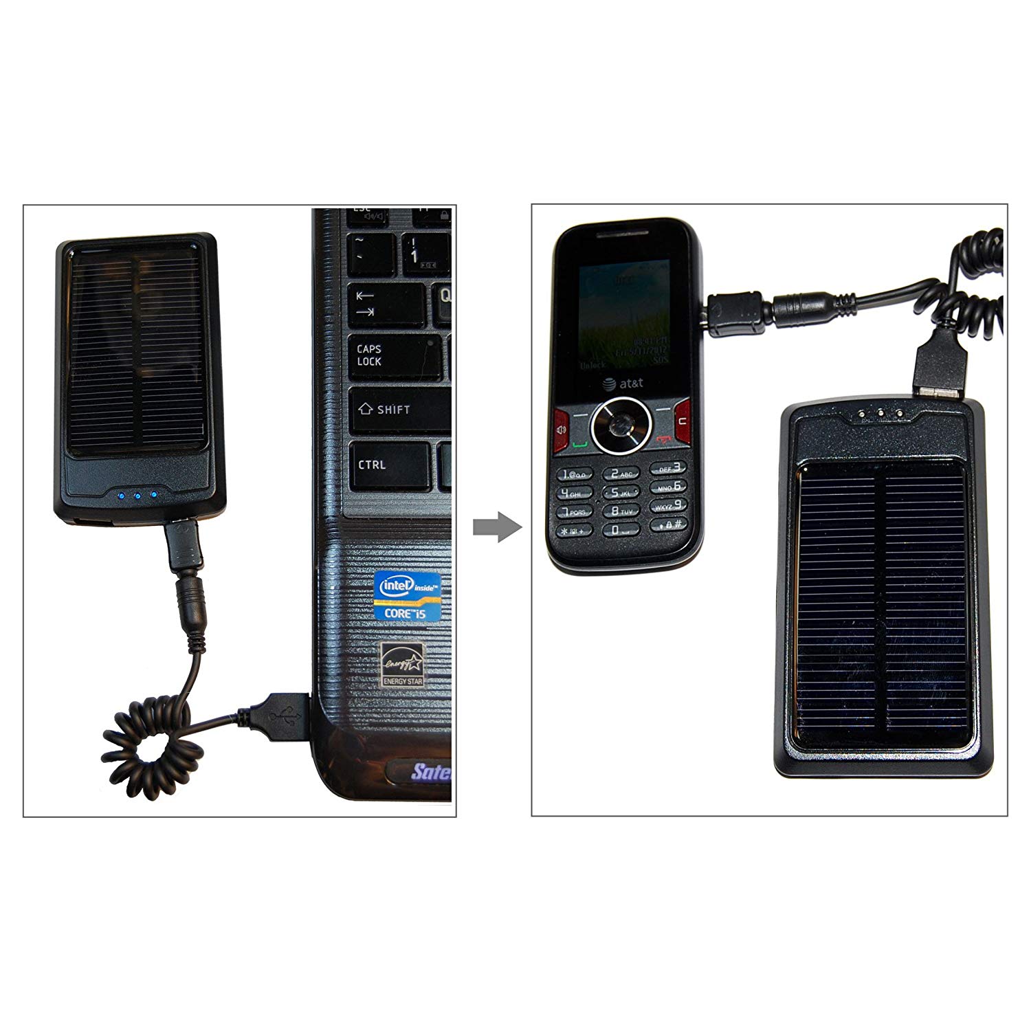 HQRP Portable Slim Power Bank, Battery Charger, AC DC Adapter compatible with Sony Walkman NWZ-E353 NWZ-E354 NWZ-E355 Player + HQRP Sun Meter