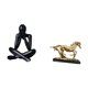 thumbnail image 5 of Escultura moderna y abstracta de figura de caballo, figura decorativa coleccionable, adorno para sala de estar, escritorio, estantería, decoración del, 5 of 8