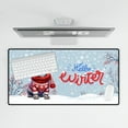 thumbnail image 4 of Hello Winter French Bulldog Smiling in Red Scarf Hat Welcome Christmas Desk Mat Full Keyboard Mouse Pad Dog Lover Gifts Large Mousepad - 00017, 4 of 5