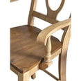 thumbnail image 4 of Sunset Trading Brook 24" Wood Napoleon Barstools with Arms in Cream (Set of 2), 4 of 5