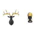 thumbnail image 1 of Estatua de cabeza de ciervo,Adorno de pared con cabeza de ciervo,animal decorativo para el hogar,Estatua de mujer africana,Estatua de mujer africana,regalo para estantería de oficina,Figura, 1 of 8