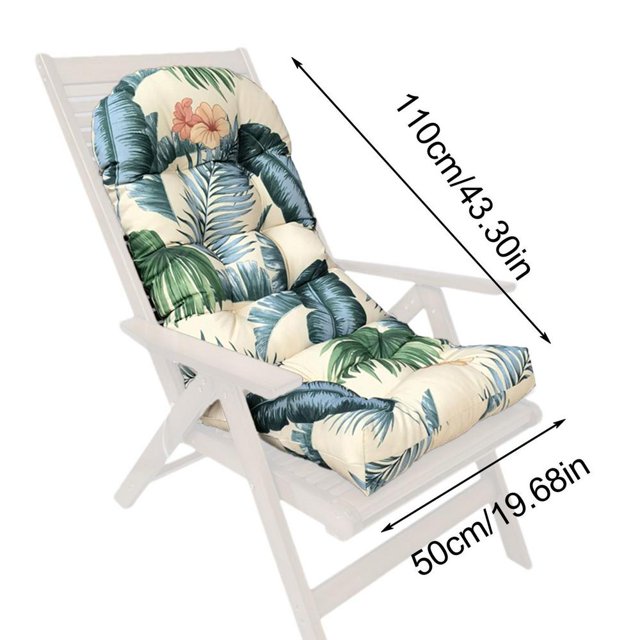 Cojines de exterior para muebles de Patio, cojín de asiento largo, silla de ratán, sofá, silla de jardín, almohadilla de columpio sobrellena Fivean unisex