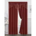 thumbnail image 2 of Regal Home Collections Meadow Rod Pocket 2 Panels, 54" x 84" each, Red, 2 of 4