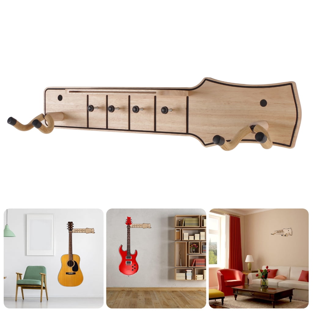 YongCo Heavy Type Wall Mount Guitar Hanger Durability Wall Mount Guitar Hanger for Electric Acoustic Ukulele