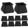 thumbnail image 5 of VERDANVERSE Silicone Leg Covers Furniture Foot Covers Black for Furniture Legs 16pcs, 5 of 8