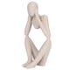 thumbnail image 2 of Escultura de pensador de resina, estatua abstracta, figura coleccionable, piedra arenisca, decoración para el hogar y la oficina., 2 of 14