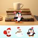 thumbnail image 1 of HWRETIE 50 Piezas De Tarjetas De Bricolaje Con forma De Pingüino Y Muñeco De Nieve De Navidad-Tarjetas Creativas Para Decorar Regalos Para Divertirse En Las Fiestas, 1 of 9