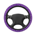 thumbnail image 3 of Disketp Glitter Purple Elastic Microfiber Steering Wheel Cover for Truck,SUV,Cars,Universal 15 inch,Anti-Slip, 3 of 8