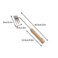 thumbnail image 3 of HongHeng Weeding Artifact Uprooting Weeding Tool, Premium Manganese Steel forged Weed Puller 3 Teeth, Hand Weeder Tool for Gardening with Long Handle (12 inch stainless steel), 3 of 4