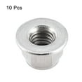 thumbnail image 3 of Uxcell M10 Nylon Insert Hex Lock Nuts with Flange, 304 Stainless Steel, Plain Finish, 10 Pack, 3 of 5