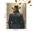 thumbnail image 3 of Qisvanset 12x16 Inch 2D Flat Framed Canvas Art, Western Vintage Cowboy Masculine Wall Art Rustic Country Home Decor, 3 of 5