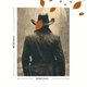 thumbnail image 3 of Qisvanset 12x16 Inch 2D Flat Framed Canvas Art, Western Vintage Cowboy Masculine Wall Art Rustic Country Home Decor, 3 of 5