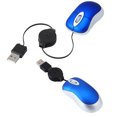 thumbnail image 4 of EeaseCA 2Pc Mini Compact Travel Optical Mouse Retractable Cord Plug and Play for Windows (Blue), 4 of 7