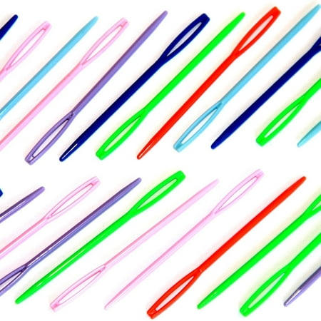 Packing Fluid Needle - Dazzling Toys Ideal for crafts Plastic Lacing Needles - Pack of 40