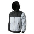 thumbnail image 2 of Ma Croix Mens Two Tone Hoodie Windbreaker Lightweight Slim Fit Quick Dry Outerwear Jacket, 2 of 5