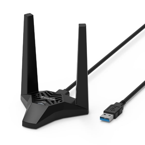 AC1300 USB WiFi Adapter, Dual Brand 1266Mbps Wireless Adapter, MU-MIMO for Windows/ MacOS Laptop, PC