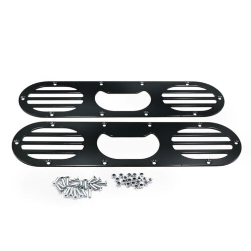 2pc Racing Rear Bumper Race Air Diversion Diffuser Panel For Universal Car Black