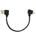 thumbnail image 2 of Cable de Ángulo Recto, Aplicacia Amplia USB A A Micro Resistencia Al Desgaste del Cable Usb para la Cámarae para Teléfono Móvil para Televisores, 2 of 7