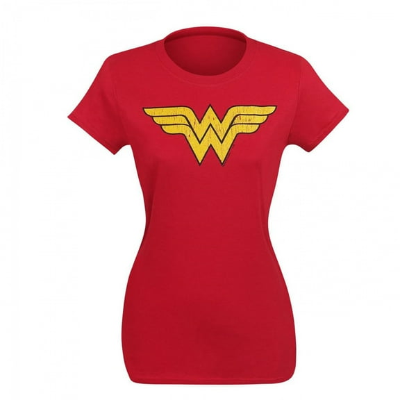 Dc - Wonder Woman Logo Dist - Women's Short Sleeve Shirt - Small