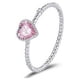 thumbnail image 5 of Qarigey Anillo de mujer Chapado en plata Anillos redondos de moda Decoraciones de circón Joyería de mujer para citas Adornos de joyería de Type3 NO3, 5 of 6