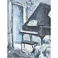 thumbnail image 3 of Stevens, Allayn 15x18 Black Modern Framed Museum Art Print Titled - Piano Blues I, 3 of 5
