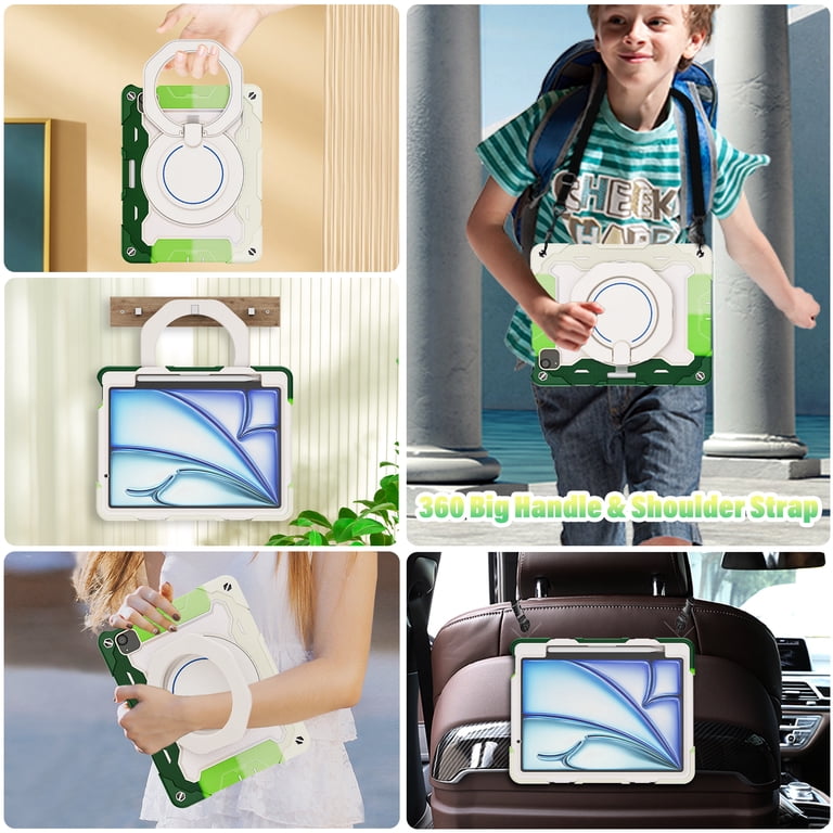 ROISKIN Case For IPad  A16  11th Generation 11 Inch 2025, IPad 10th Generation Case 10 9 Inch 2022 With Screen Protector Heavy Duty Shockproof Protective Kids Cover Gen 360 Stand Pencil Holder Should
