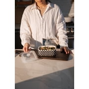 Thyme & Table 4-Piece Rectangle Ceramic Baking Dish & Lid Set - Dot