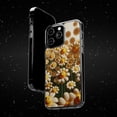thumbnail image 6 of DistinctInk Hybrid (Acrylic / TPU) Clear Slim Fit Case for Apple iPhone 14 PLUS (6.7" Screen) - "Dancing Smiley Daisies: A Floral Delight", 6 of 8